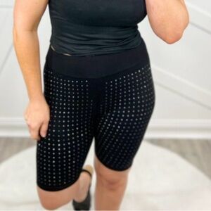 New Vocal Black Studded Bike Shorts Lot of 3